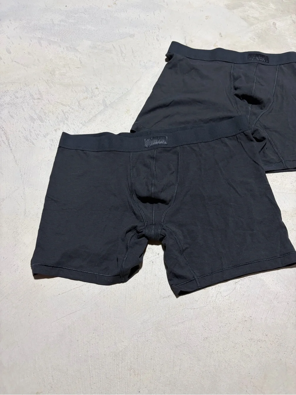 SKIMS Black Men's Stretch Boxer Briefs - Set of 2 2X
